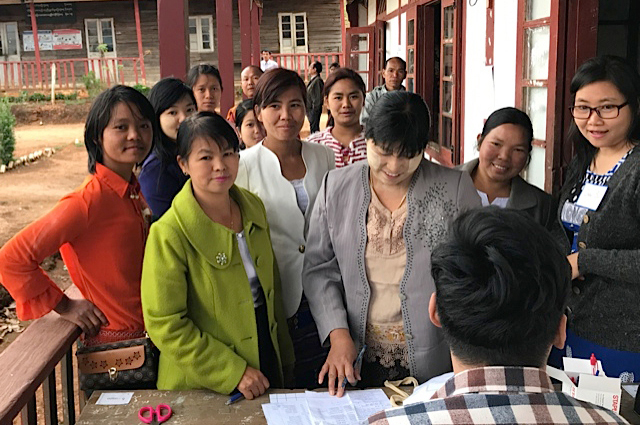 Teachers registering